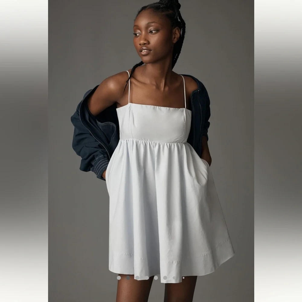 Anthropologie Maeve Square Neck Babydoll Dress - Picture 5 of 7